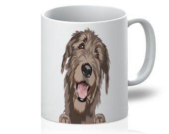 Irish Wolfhound 11oz Mug, Irish Wolfhound Dog Lover, Wolfhound Dog Mum, Gift For Irish Wolfhound Lover, Irish Wolfhounds, Wolfhound Dog Mom