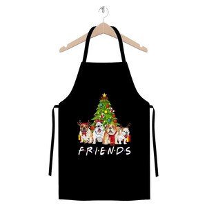 Navidad Bulldogs Premium Jersey Aplantal, Bulldog amante regalo, bulldog navidad, perro amante regalo, regalo de navidad para amante de los perros,
