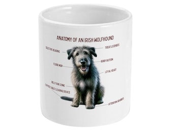 Anatomy Of An Irish Wolfhound Funny Mug, perfect gift for Irish Wolfhound Lover, Irish Wolfhound Dogs, Irish Wolfhound Mom Dad, Wolfhounds