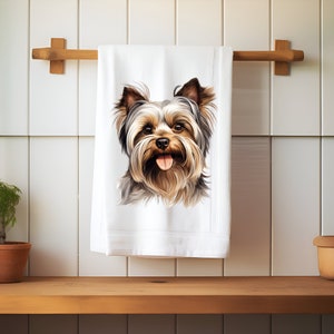 Yorkshire Terrier Kitchen Tea Towel, Perfect Gift For Yorkie Lover, Yorkshire Terrier Dogs, Yorkie Mum Dad, Dog Person, Dog People