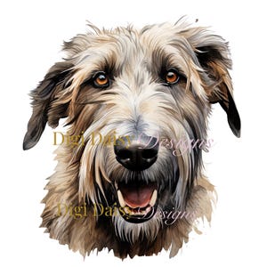 Irish Wolfhound High Quality Gloss Vinyl Sticker Laptop Water Bottle Sticker, gift for Irish Wolfhound Lover Irish Wolfhound Mum Dad Sticker