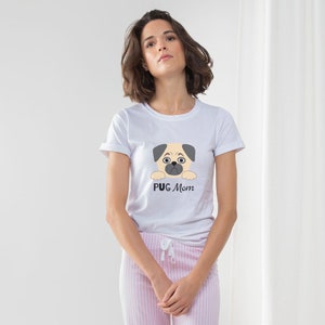 Pug Mom Women&#39;s Long Pant Pyjama Set | Pug Lovers | Pug Mom Gift | Pug Lover Gift | Gift For Her | Pug Ladies PJS