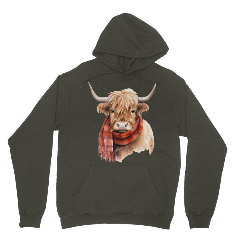 Highland Cow Hoodie, Western Sweatshirt, Country Hoodie, Cow lover, Highland Cow Shirt, Farm Hoodie, Western Clothes, Cows, Cute Cow Top image 7