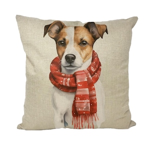 Jack Russell Terrier Throw Pillow with Insert, Jack Russell Terrier Dog Mom Dad, Gift For Her, Jack Russell Dogs, Dog Lover Gift, Dog Person