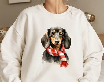 Teckel hond Unisex Sweatshirt, Weiner hond, perfect cadeau voor teckelliefhebber! Cadeau voor haar, teckelcadeaus