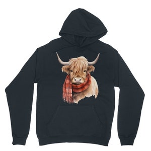 Highland Cow Hoodie, Western Sweatshirt, Country Hoodie, Cow lover, Highland Cow Shirt, Farm Hoodie, Western Clothes, Cows, Cute Cow Top image 5