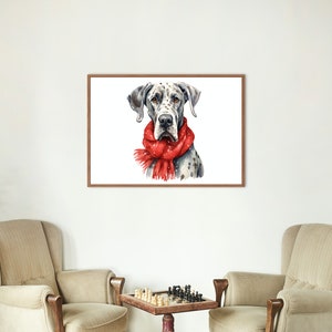 Great Dane Watercolour Wall Plaque, Great Dane Wall Art, Perfect gift for Great Dane Lover,