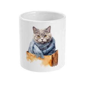 British Shorthair Mug, Cute Cat Lover Gift, Funny Coffee Cup for Pet Owners, British Shorthair Mom & Dad Shorthair Cat Mug, Gift For Cat Dad