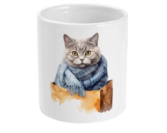 British Shorthair Mug, Cute Cat Lover Gift, Funny Coffee Cup for Pet Owners, British Shorthair Mom & Dad Shorthair Cat Mug, Gift For Cat Dad