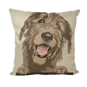 Irish Wolfhound Throw Pillows | Gift For Her | Irish Wolfhound | Dog Lovers Gift | Irish Wolfhound Lovers | Irish Wolfhound Parent