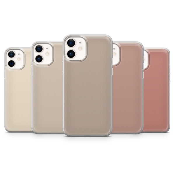 Beige Farbe Handyhülle Beige Aesthetic Case für iPhone 15 14 13 12 XR SE, Samsung Galaxy S24 S23 FE S22 A54 A14 A25, Pixel 8A 8Pro 7A 6A
