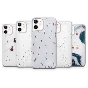 Ski fahren Handy Hülle Winter Case für iPhone 15 14 13 12 XR SE, Samsung Galaxy S24 S23 FE S22 A54 A14 A25, Pixel 8A 8Pro 7A 6A