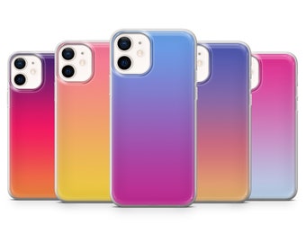 Gradient Phone Case Ombre Style Case for iPhone 15 14 13 12 XR SE, Samsung Galaxy S24 S23 FE S22 A54 A14 A25, Pixel 8A 8Pro 7A 6A
