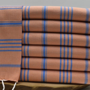 Dish Towel, Kitchen Towel, Hand Towels for Kitchen, Turkish Hand Towel, Head Towel, 20 x 30 inch Kitchen Gift Towel, tangerine, Sltan|Pshkr