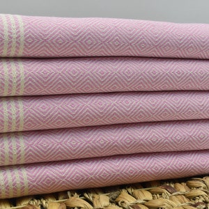 Bachelorette Party Favors, Turkish Towel, Bath Towel, 40 x 70 inch Shower Towel, Hammam Towel, Sauna Towel, Gift Towel, Flamingo, K-Elm@s