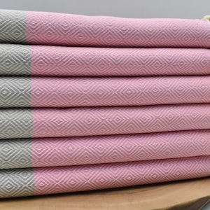 Personalized Towel, Beach Towel, Turkish Towel, Bath Towel, 40 x 70 inch Hammam Towel, Christmas Gift Towel, Pool Towel, s.pink, D-Elm@s