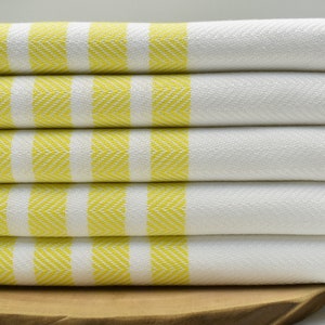 Turkish Beach Towel, Massage Towel, Bath Towel, Organic Cotton Towel, 40 x 70 inch Holiday Towel, Pool Towel, Sauna Towel, yellow, YBlksırtı