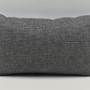 Black Pillow Cover, Outdoor Pillow, Kids Bed Pillow, Boho Pillow, Home Decor, 12 x 20 inch Pillow Cover Modern Pillow, Couch Pillow TTL 440