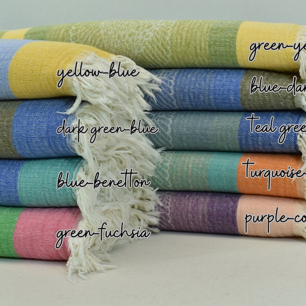 Turkish Peshtemal, Personalized Gift Towel, Organic Cotton Towel, Bath Towel, Bridesmaid Gift Towel, 32 x 64 inch Pool Towel, Shower Towel