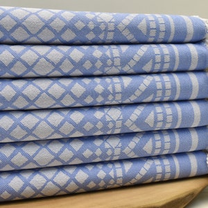 Beach Towel, Turkish Towel, Organic Cotton Towel, Bath Towel, Bachelorette Party Favor 40 x 70 inch Pool Towel, Sauna Towel, blue Aztec Jkar