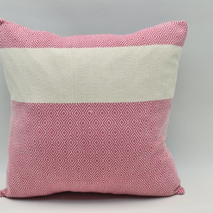 Turkish Towel Pillow, Accent Pillow Cover, Throw Pillow, Sofa Pillow 18 x 18 inch Couch Pillow, Decorative Pillow, Peshtemal Pillow, TTL 508