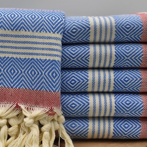 Personalized Towel, Beach Towel, Turkish Towel, Bath Towel, Holiday Towel, 40 x 76 inch Spa Towel, Sauna Towel, Pool Towel, rs,blue, ÇzglEL