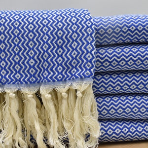 Turkish Towel, Bath Towel, Personalized Gift Towel, Shower Towel, Beach Towel, 40 x 70 inch Sarong Beach Wrap, Hammam Towel, sax blue, Medus