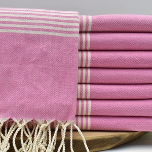 Turkish Peshtemal, Bath Towel, Personalized Towel, Beach Towel, Bridal Party Favors, 40 x 70 inch Wedding Towel, Sauna Towel, rose, Hrke
