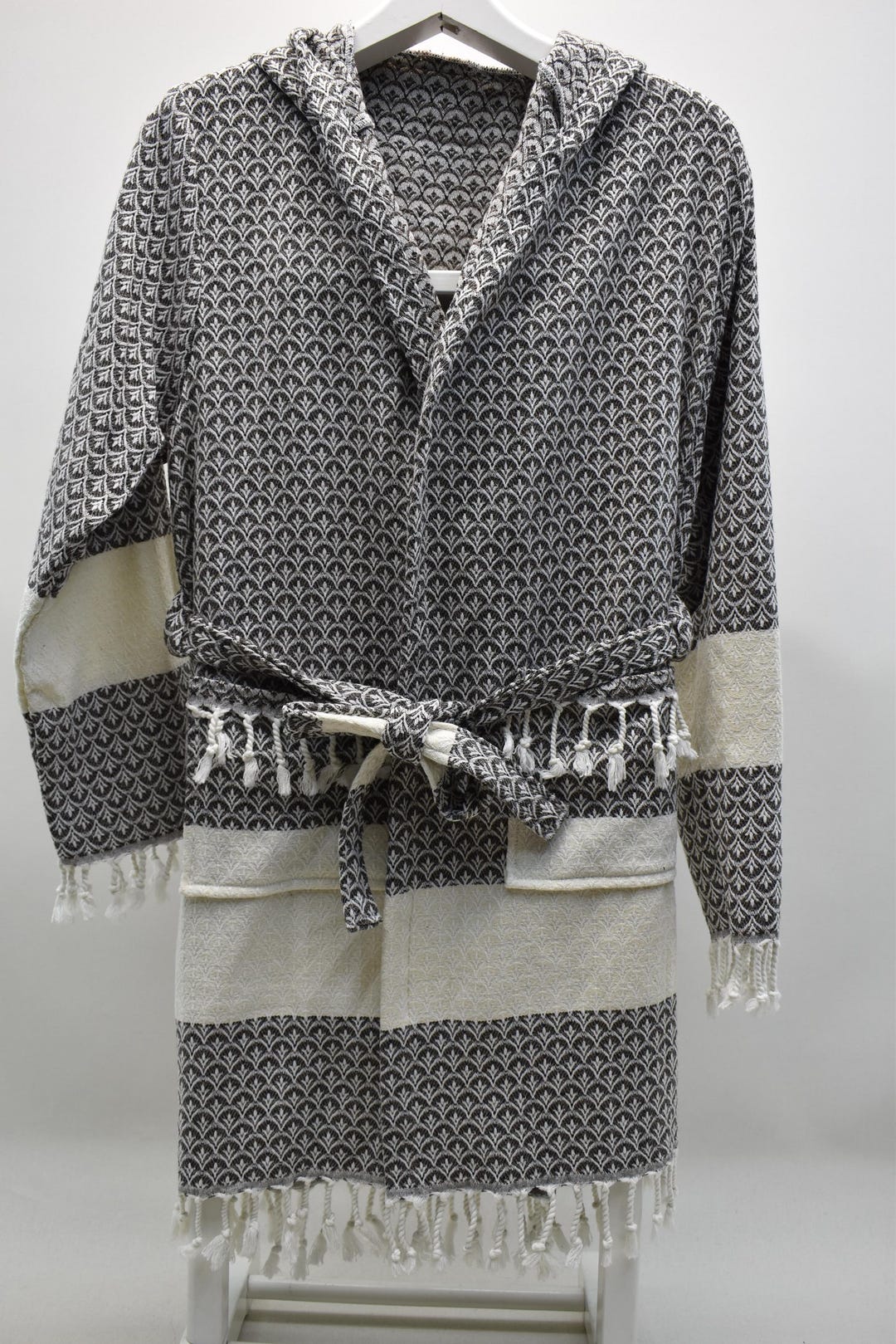 Bathrobe for Women & for Men, Cotton Morning Gown, Absorbent Beach Wear ...