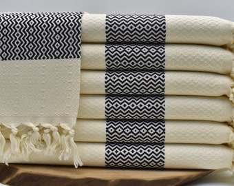 Face Towel, Turkish Hand Towel, Custom Gift Hand Towel, Dish Towel, Hand Towel, Head Towel 16 x 40 inch Dish Cloths, c.black, ER0S|Pshkr