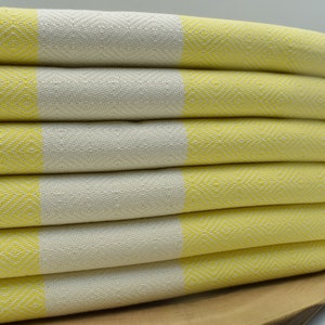 Hammam Towel, Pool Towel, Turkish Towel, Turkey Bath Towel, Organic Cotton Towel, 40 x 70 inch Sauna Towel, Beach Peshtemal, yellow, Elm@s