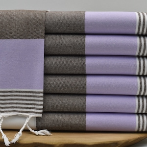 Service Towel, Face Towel, Cotton Hand Towel, Head Towel, Turkish Hand Towel, Dish Towel, 20 x 38 inch Dish Cloths, purple.brown Zeuss|Pshkr