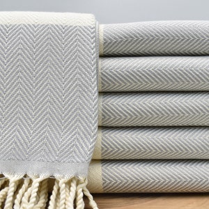 Pool Towel, Turkish Towel, Turkey Bath Towel, Beach Peshtemal, Organic Cotton Towel, 40 x 70 inch Hammam Towel, Sauna Towel, silver, Msır