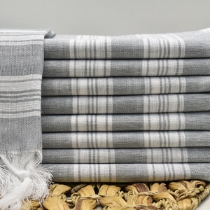 Pool Towel, Turkish Peshtemal, Bridesmaid Gift Towel, Personalized Gifts, Festival Towel 40 x 68 inch BathTowel, Wedding Favor, gray, Terry
