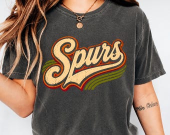Vintage Spurs PNG: Basketball Retro Style Artwork Retro Hoops Fan png Classic Sports Culture Design (Digital Download)