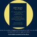 Wedding Invitation Set, Printable Wedding Invitation Template, Navy ...