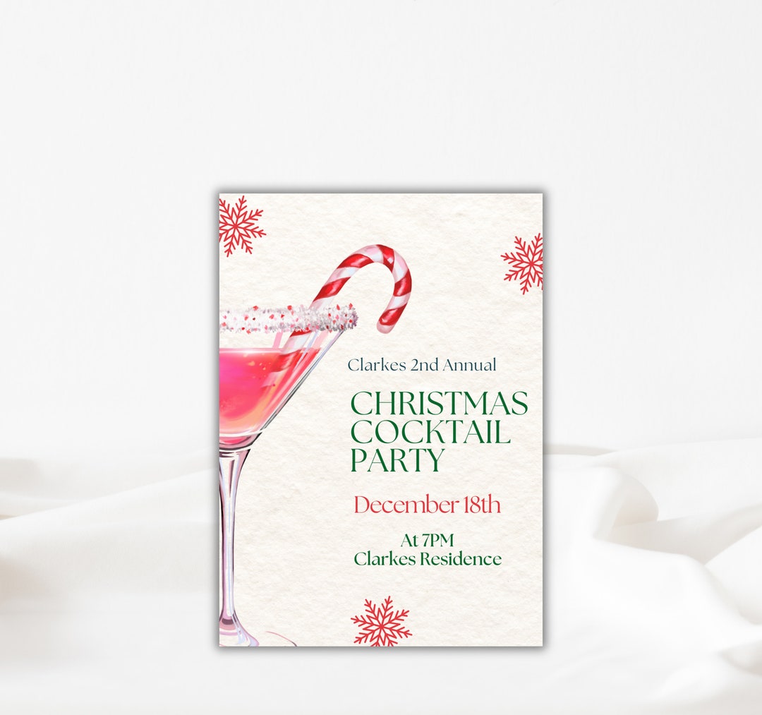 Christmas party invitation template