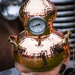 5 Litre Handcrafted Copper Alembic Still – Perfect for Essential Oils, Hydrosols, and Home Décor