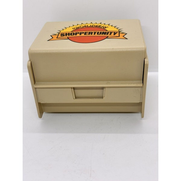 Vintage Retro Rubbermaid 2400 Plastic Index Card Filing Box Shoppertunity 3x5