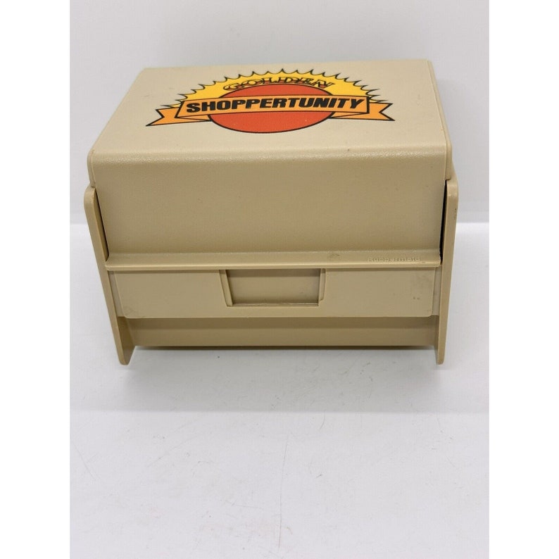 Vintage Retro Rubbermaid 2400 Plastic Index Card Filing Box