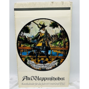 Alte Velappenseiben Rare Find German 1973 Calendar Removable Translucent Images