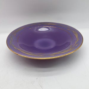 Antique Lavender Helio Heliotrope Cambridge Glass Footed Centerpiece Bowl 10”