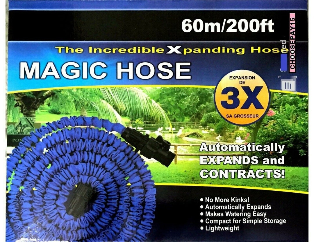 60M200FT Extra Long Retractable Expandable Magic Garden Hose Etsy