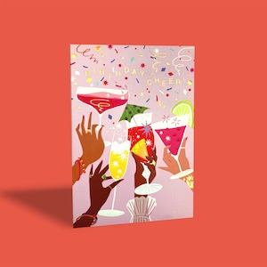 Carte d'anniversaire de cocktails image 1