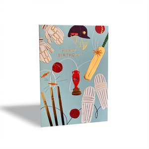 Carte d’anniversaire de cricket image 1