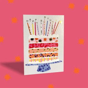 Carte de gâteau d'anniversaire image 1