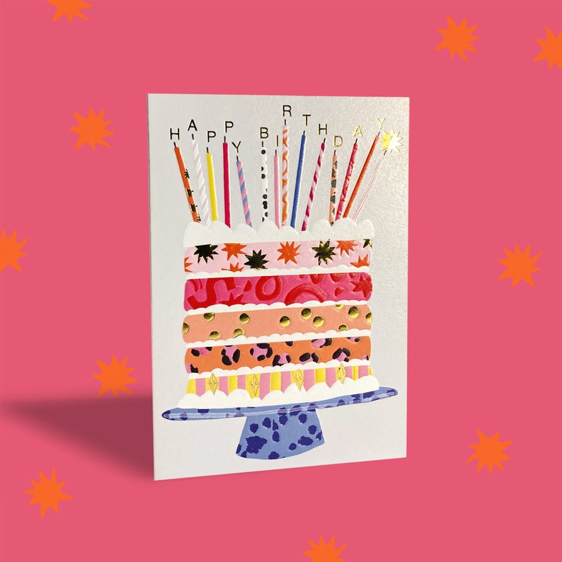 Carte de gâteau d'anniversaire image 1