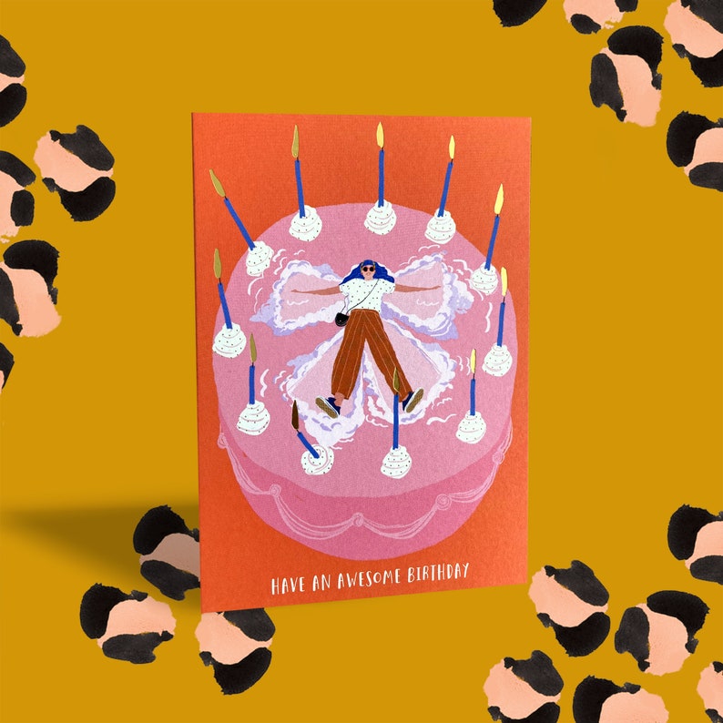 Carte d'anniversaire Cake Angel image 1