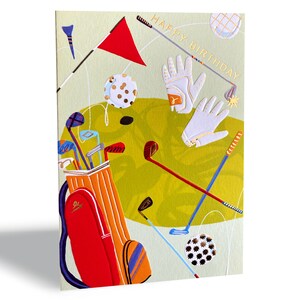 Carte d'anniversaire de golf image 2
