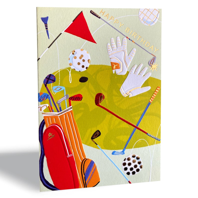 Carte d'anniversaire de golf image 2